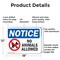 Signmission No Animals Allowed, 18 in W x Rectangle, Aluminum OS-2PACK-NS-A-1218-L-16010 - alternate 4